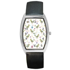 Easter Pattern Barrel Style Metal Watch by Valentinaart