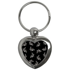 Rabbit Pattern Key Chains (heart) 