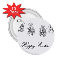 Easter Eggs 2 25  Buttons (10 Pack)  by Valentinaart