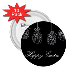 Easter Eggs 2 25  Buttons (10 Pack)  by Valentinaart