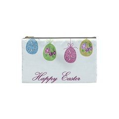 Easter Eggs Cosmetic Bag (small)  by Valentinaart