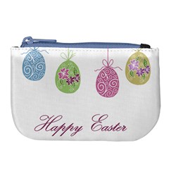 Easter Eggs Large Coin Purse by Valentinaart