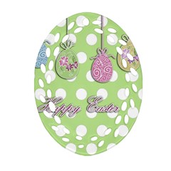 Easter Eggs Ornament (oval Filigree) by Valentinaart