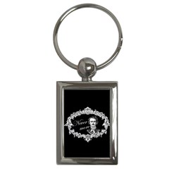 Edgar Allan Poe  - Never More Key Chains (rectangle)  by Valentinaart