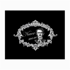 Edgar Allan Poe  - Never More Small Glasses Cloth by Valentinaart