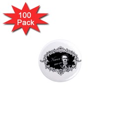 Edgar Allan Poe  - Never More 1  Mini Magnets (100 Pack)  by Valentinaart