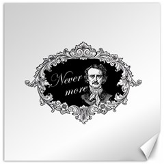 Edgar Allan Poe  - Never More Canvas 12  X 12   by Valentinaart