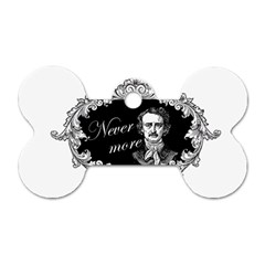 Edgar Allan Poe  - Never More Dog Tag Bone (one Side)