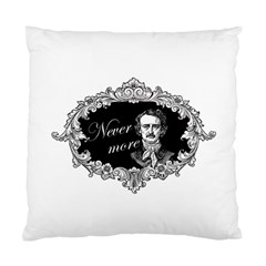 Edgar Allan Poe  - Never More Standard Cushion Case (two Sides) by Valentinaart