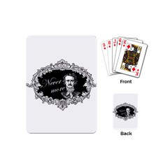 Edgar Allan Poe  - Never More Playing Cards (mini)  by Valentinaart