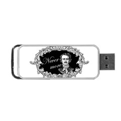 Edgar Allan Poe  - Never More Portable Usb Flash (one Side) by Valentinaart