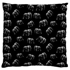 Elephant Pattern Standard Flano Cushion Case (two Sides) by Valentinaart