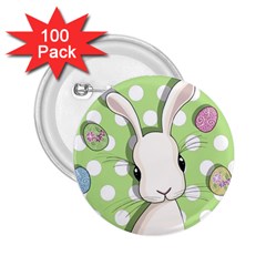 Easter Bunny  2 25  Buttons (100 Pack) 