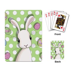 Easter Bunny  Playing Card by Valentinaart