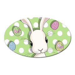 Easter Bunny  Oval Magnet by Valentinaart