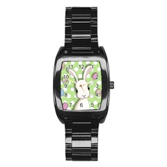 Easter Bunny  Stainless Steel Barrel Watch by Valentinaart