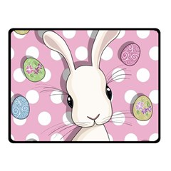 Easter Bunny  Fleece Blanket (small) by Valentinaart