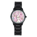 Easter bunny  Stainless Steel Round Watch Front