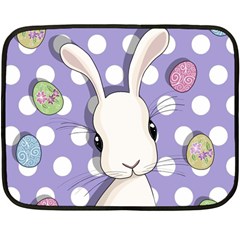 Easter Bunny  Double Sided Fleece Blanket (mini)  by Valentinaart