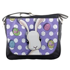 Easter Bunny  Messenger Bags by Valentinaart