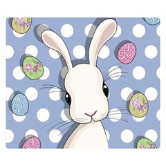 Easter Bunny  Double Sided Flano Blanket (small)  by Valentinaart