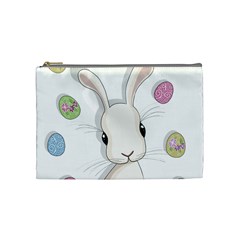 Easter Bunny  Cosmetic Bag (medium)  by Valentinaart