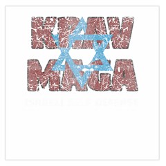 Krav Maga Self Defense Magen David Large Satin Scarf (square)