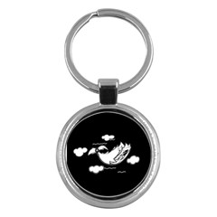 Bird Key Chains (round)  by ValentinaDesign