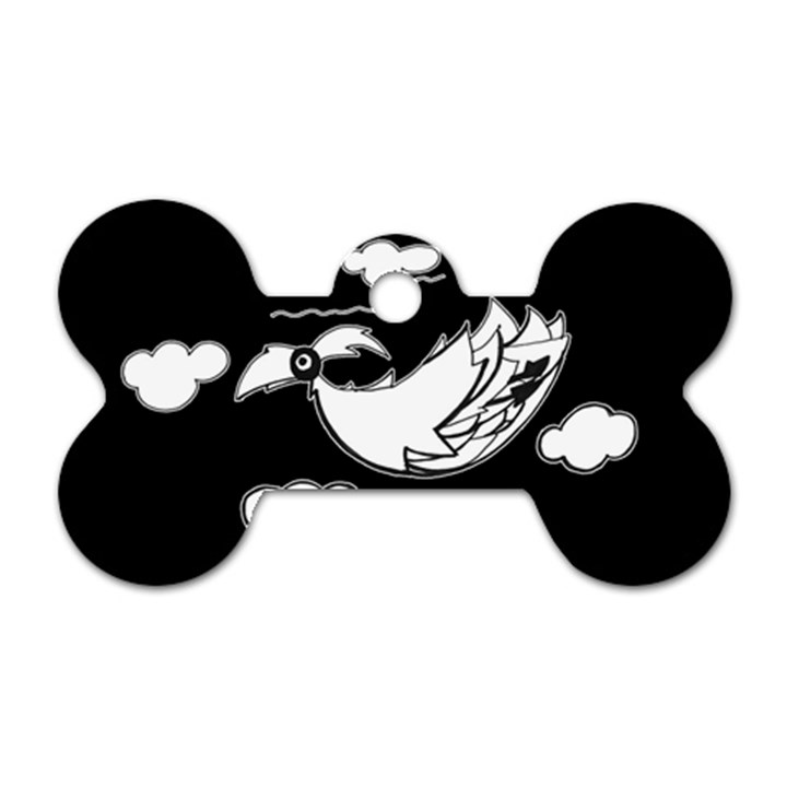 Bird Dog Tag Bone (Two Sides)