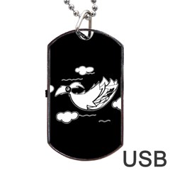 Bird Dog Tag Usb Flash (two Sides) by ValentinaDesign