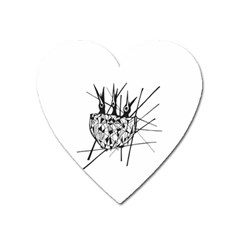 Bird Heart Magnet by ValentinaDesign