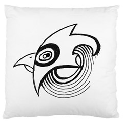 Bird Large Flano Cushion Case (one Side) by ValentinaDesign