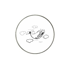 Bird Hat Clip Ball Marker (4 Pack) by ValentinaDesign