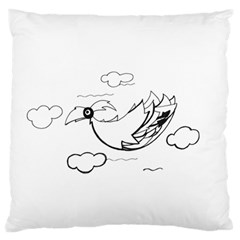 Bird Standard Flano Cushion Case (two Sides) by ValentinaDesign