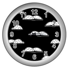 Turtle Wall Clocks (silver) 