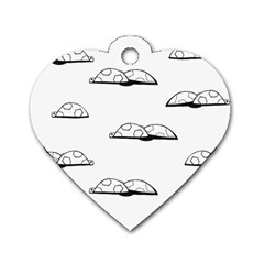 Turtle Dog Tag Heart (one Side) by ValentinaDesign