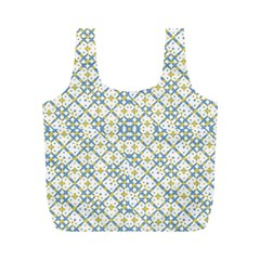 Vivid Check Geometric Pattern Full Print Recycle Bags (m)  by dflcprints