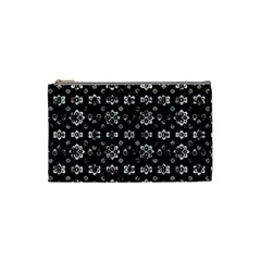 Dark Luxury Baroque Pattern Cosmetic Bag (small)  by dflcprints