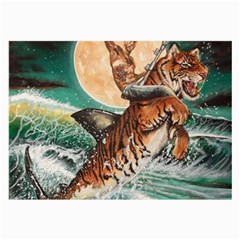 Tiger Shark Large Glasses Cloth (2-side) by redmaidenart