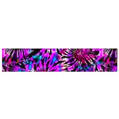 Purple Tie Dye Madness  Small Flano Scarf by KirstenStar