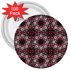 Oriental Ornate Pattern 3  Buttons (100 Pack)  by dflcprints