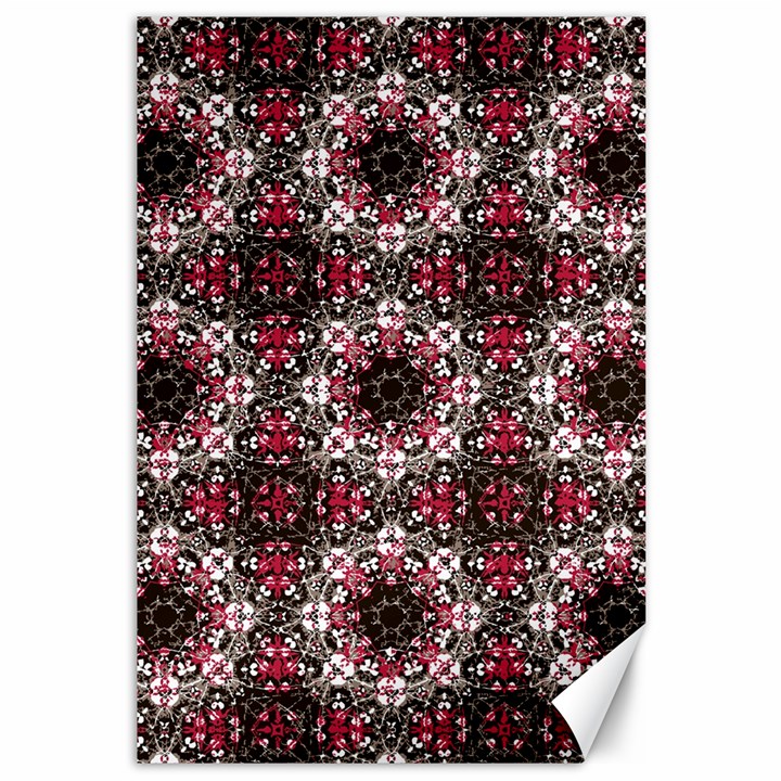 Oriental Ornate Pattern Canvas 12  x 18  