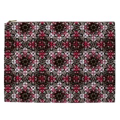 Oriental Ornate Pattern Cosmetic Bag (xxl)  by dflcprints