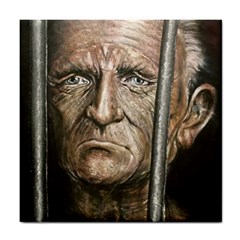 Old Man Imprisoned Tile Coasters