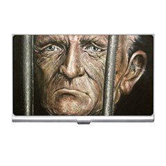 Old Man Imprisoned Business Card Holders