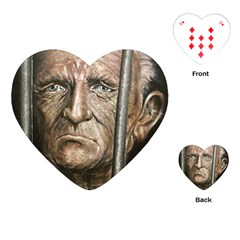 Old Man Imprisoned Playing Cards (Heart) 