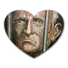 Old Man Imprisoned Heart Mousepads by redmaidenart