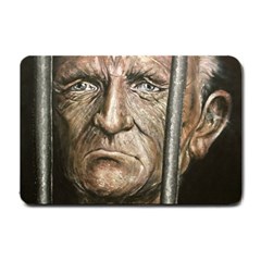 Old Man Imprisoned Small Doormat 