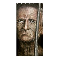 Old Man Imprisoned Shower Curtain 36  X 72  (stall)  by redmaidenart