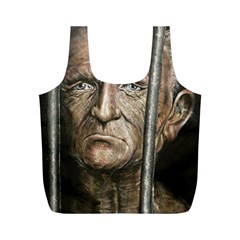 Old Man Imprisoned Full Print Recycle Bags (M) 